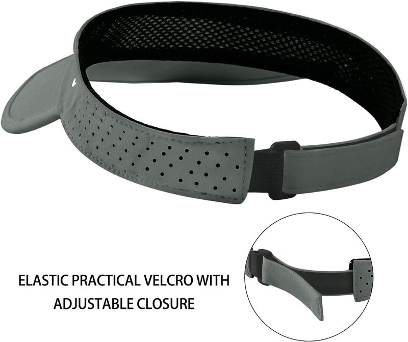 Wander Sports Sun Visor Hats Adjustable Running Golf Tennis Mesh Folding Cap for Women Men - Image 4